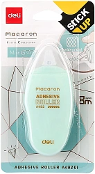 Клеющий роллер Deli EA49201 прозрачный блистер 6мм x 8м Macaron