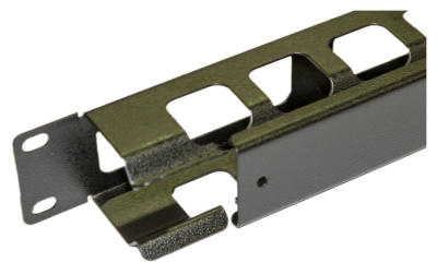 Кабельный органайзер Горизонтальный Hyperline CM-1U-ML-COV односторонний пальцы 1U шир.:19&quot; глуб.:50мм