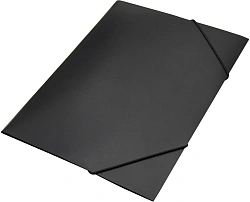Папка на резинке Silwerhof Eco SE-PR04BLK A4 пластик 0.5мм кор.15мм черный