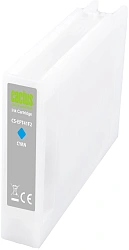 Картридж струйный Cactus CS-EPT41F2 T41F2 голуб.пигм. (350мл) для Epson SureColor SC-T5400M/SC-T3405/SC-T5405 с чипом