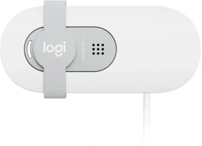 Камера Web Logitech HD Webcam Brio 100 белый 2Mpix (1920x1080) USB-A с микрофоном (960-001618)