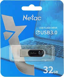 Флеш Диск Netac 32Gb U278 NT03U278N-032G-30PN USB3.0 серебристый/черный