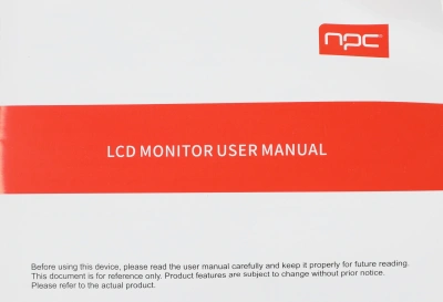Монитор NPC 23.8" MD2409-A черный IPS LED 5ms 16:9 HDMI матовая 250cd 178гр/178гр 1920x1080 75Hz VGA FHD 3.12кг
