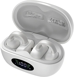 Гарнитура вкладыши A4Tech Biosong B5 TWS белый беспроводные bluetooth клипса (B5)