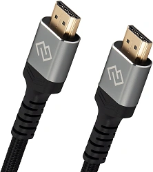 Кабель аудио-видео Digma HDMI (m)/HDMI (m) 3м. феррит.кольца позолоч.конт. черный (D-HDMI-2FF-V2.1-3M)
