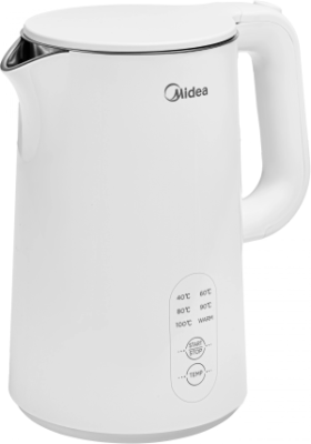Чайник электрический Midea MK-8017 1.7л. 2200Вт белый корпус: пластик