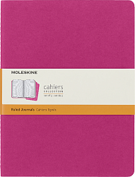 Блокнот Moleskine CAHIER JOURNAL CH021D17 XLarge 190х250мм обложка картон 120стр. линейка розовый неон (3шт)