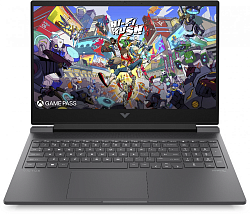Ноутбук HP Victus 16-r1073ci Core i5 14450HX 16Gb SSD512Gb NVIDIA GeForce RTX 3050 6Gb 16.1" IPS FHD (1920x1080) FreeDOS silver WiFi BT Cam (A74LWEA)