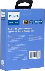 Кабель аудио-видео Philips SWV4110/56 HDMI (m)/HDMI (m) 1.5м. позолоч.конт. черный