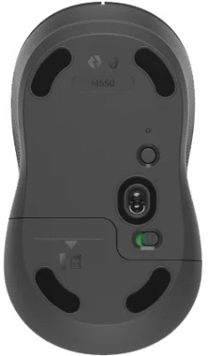 Мышь Logitech M550 темно-серый/серый оптическая 4000dpi silent беспров. BT/Radio USB для ноутбука 3but (910-007190)