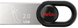 Флеш Диск Netac 16Gb UM2 NT03UM2N-016G-20BK USB2.0 серебристый/черный