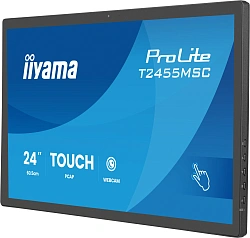 Монитор Iiyama 23.8" ProLite T2455MSC-B2 черный IPS LED 16:9 HDMI M/M Cam глянцевая 400cd 178гр/178гр 1920x1080 60Hz DP FHD USB Touch 4.4кг