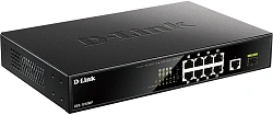 Коммутатор D-Link DGS-1010MP/A1A 9x1Гбит/с 1SFP 8PoE 125W неуправляемый