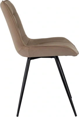 Стул для дома Бюрократ CH-K2 св.коричневый Holland 65 металл черный на ножках (CH-K2_1/HL65)