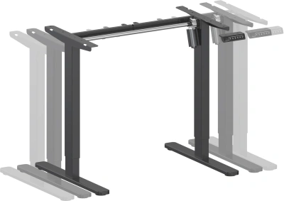 Подстолье Cactus CS-EDF-BK с электроприводом черный каркас черный 140x70x70см (CS-EDF-BK)
