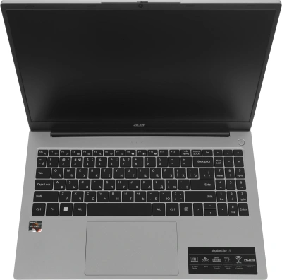 Ноутбук Acer Aspire Lite AL15-42P-R05S Ryzen 5 7430U 8Gb SSD512Gb AMD Radeon Graphics 15.6" IPS FHD (1920x1080) без ОС silver WiFi BT Cam (NX.D32CD.001)