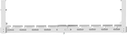 Кабель-канал Cactus CS-CM-700-1WT для столов 72.8x13x19см белый