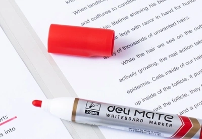Маркер для досок Deli EU052-RD Mate пулевидный пиш. наконечник 2мм 1цв. красный коробка