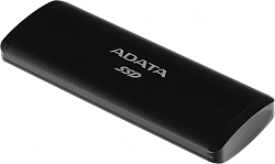 Накопитель SSD A-Data USB-C 256GB ASE760-256GU32G2-CBK SE760 черный