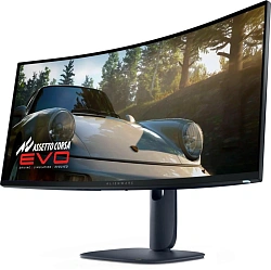 Монитор Dell 34" Alienware AW3425DW черный QD OLED LED 1ms 21:9 HDMI матовая HAS 1000cd 178гр/178гр 3440x1440 240Hz DP UW USB 8.14кг