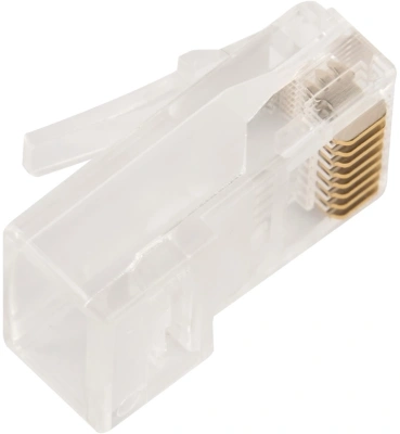 Коннектор Lanmaster (LAN-EZ45-8P8C/U5E-100) UTP кат.5E RJ45 прозрачный (упак.:100шт)