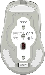 Мышь Acer OMR503 светло-серый оптическая 3200dpi silent беспров. BT/Radio USB 4but (ZL.MCE11.01C)