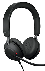 Наушники с микрофоном Jabra Evolve2 40 SE черный 1.5м накладные оголовье (24189-999-899)