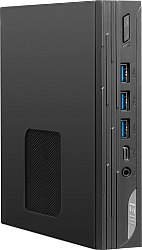 Неттоп MSI Pro DP10 13M-283RU i5 1340P (1.9) 16Gb SSD512Gb Iris Xe Windows 11 Pro 2.5xGbitEth WiFi BT 120W черный (9S6-B0A611-283)