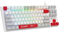 Клавиатура A4Tech S310N механическая белый/красный USB Multimedia for gamer