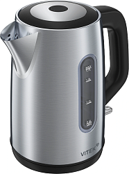 Чайник электрический Vitek VT-WK1054 1.7л. 2200Вт черный корпус: металл