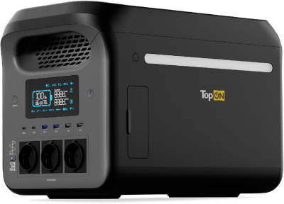 Электростанция портативная TopON Home TOP-H1800 384000mAh 12A QC3.0/PD3.0 6xUSB черный/серый (103762)