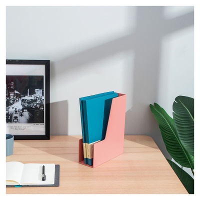 Лоток вертикальный Deli ENS022PINK Nusign для бумаг A4 розовый пластик