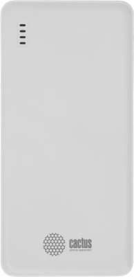 Мобильный аккумулятор Cactus CS-PBFSBA-10000 10000mAh 22.5W 4.5A USB-A/2xUSB-C белый
