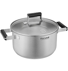 Кастрюля Rondell Bayoneta RDS-1807 3.1л. d=20см (с крышкой) стальной