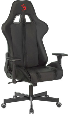 Кресло игровое A4Tech Bloody GC-600 черный эко.кожа крестов. металл