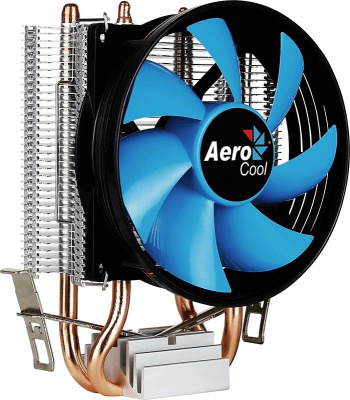 Устройство охлаждения(кулер) Aerocool Verkho 2 Soc-AM5/AM4/1200/1700/1851 черный/синий 4-pin 15-25dB Al+Cu 110W 307gr Ret