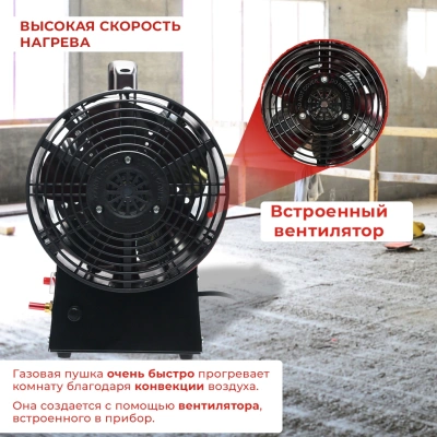 Тепловая пушка газовая Ресанта ТГП-30000 красный