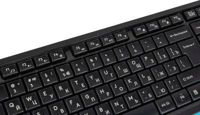 Клавиатура + мышь A4Tech Fstyler FG1010 клав:черный/синий мышь:черный/синий USB беспроводная Multimedia (FG1010 BLUE)