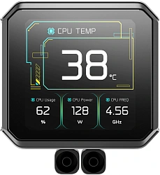 Система водяного охлаждения Deepcool Spartacus 360 ARGB Soc-AM5/AM4/1200/1700/1851 черный 4-pin 32.23dB Al LCD 2073gr Ret (R-SPT360-BKDSMP-G-1)