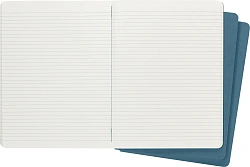 Блокнот Moleskine CAHIER JOURNAL CH021B44 XLarge 190х250мм обложка картон 120стр. линейка голубой (3шт)