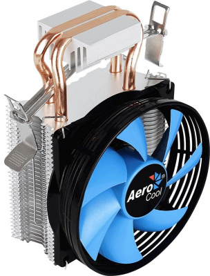Устройство охлаждения(кулер) Aerocool Verkho 2 Soc-AM5/AM4/1200/1700/1851 черный/синий 4-pin 15-25dB Al+Cu 110W 307gr Ret