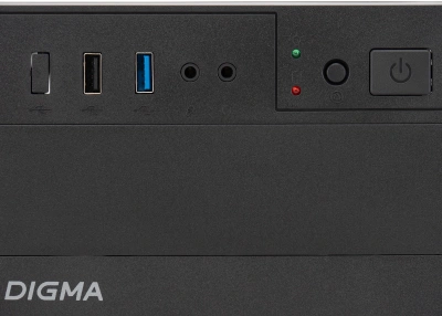 Корпус Digma DCC-MN301 черный без БП mATX 1x80mm 2x120mm 1xUSB2.0 1xUSB3.0 audio