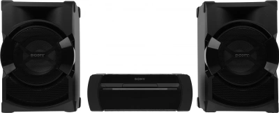 Минисистема Sony Shake-X10 черный 1200Вт CD CDRW DVD DVDRW FM USB BT
