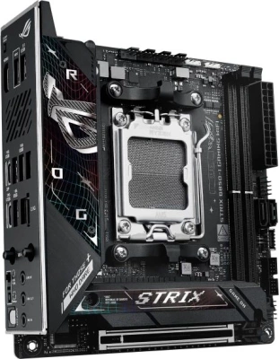 Материнская плата Asus ROG STRIX B850-I GAMING WIFI SocketAM5 AMD B850 2xDDR5 mini-ITX AC`97 8ch(7.1) 2.5Gg RAID+HDMI