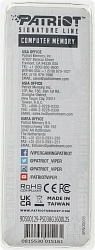Память DDR3L 8Gb 1600MHz Patriot PSD38G1600L2S RTL PC3-12800 CL11 SO-DIMM 204-pin 1.35В dual rank Ret