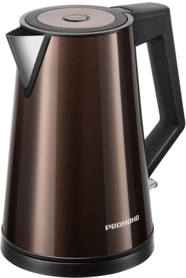 Чайник электрический Redmond KM244 1.7л. 2200Вт коричневый корпус: нерж.сталь/пластик