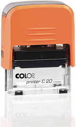Текстовый штамп Colop Printer C20 пластик корп.:ассорти автоматический КОПИЯ ВЕРНА ПОДПИСЬ 1стр. оттис.:синий шир.:38мм выс.:14мм
