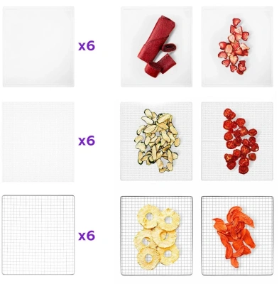 Сушка для фруктов и овощей Kitfort КТ-1964 18под. 600Вт черный