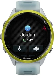 Смарт-часы Garmin Forerunner 570 1.3" AMOLED корп.золото белое рем.бирюзовый (010-02971-01)