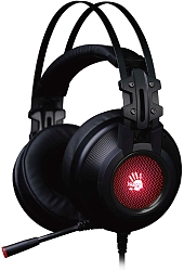 Наушники с микрофоном A4Tech Bloody G525 черный 2м мониторные оголовье (G525 BLACK)